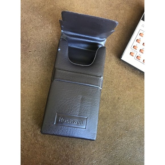 ROCKWELL 8R Vintage Calculator Red LED Sears Microelectronic with Original Case - Picture 9 of 12